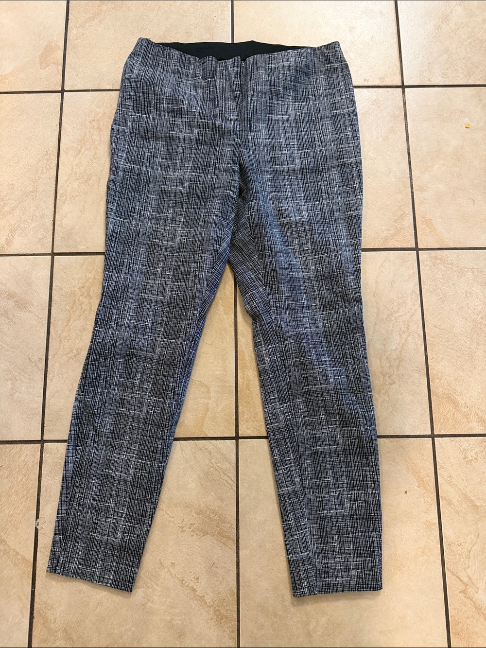 Alfani Black and Gray Patterned Pant